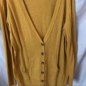 Cardigan. Mustard, barely used. XL